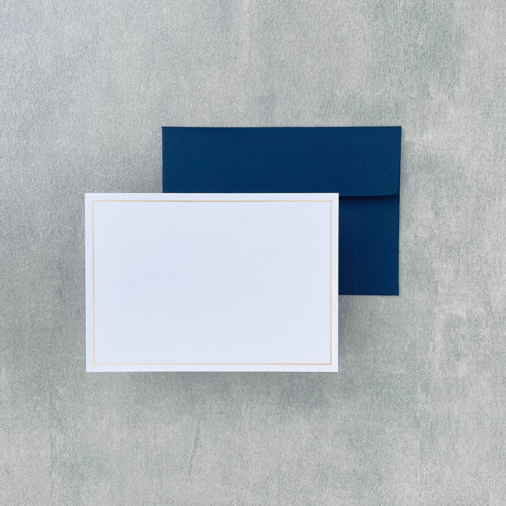 Blank Card - Gold Frame (5 pcs)