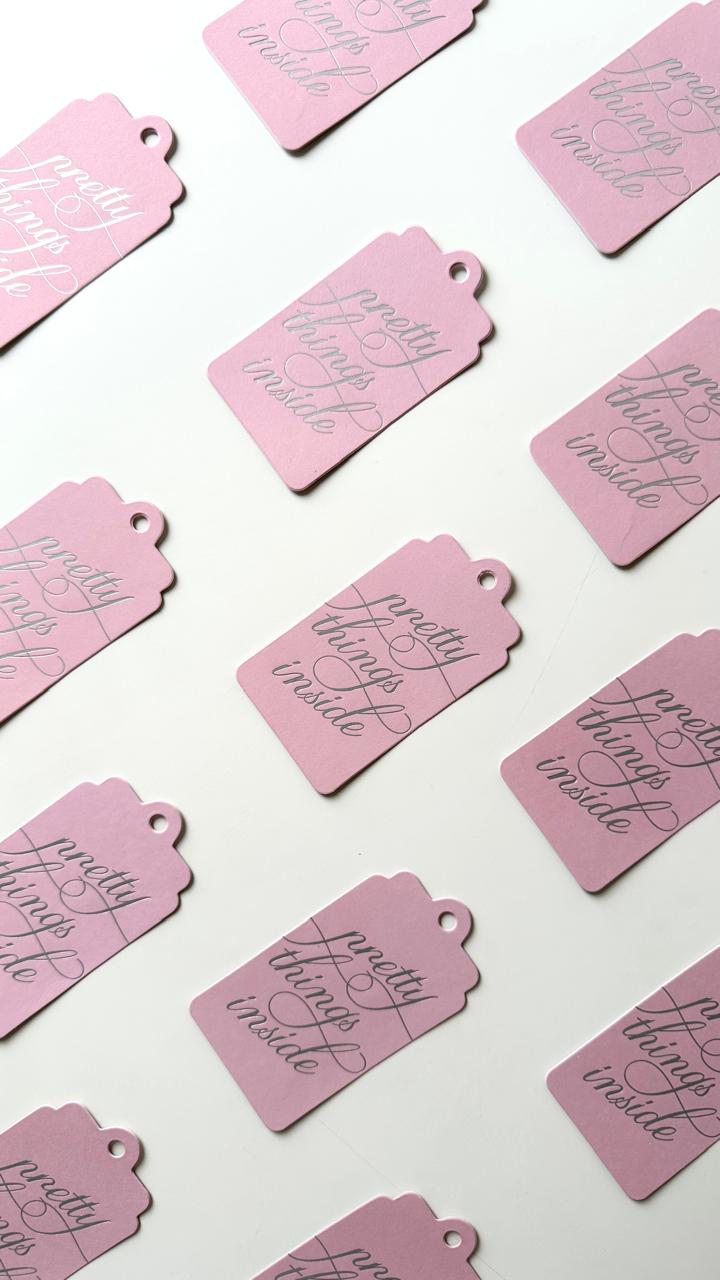 Hang Tag - Pretty Things Inside Calligraphy (10 pcs)