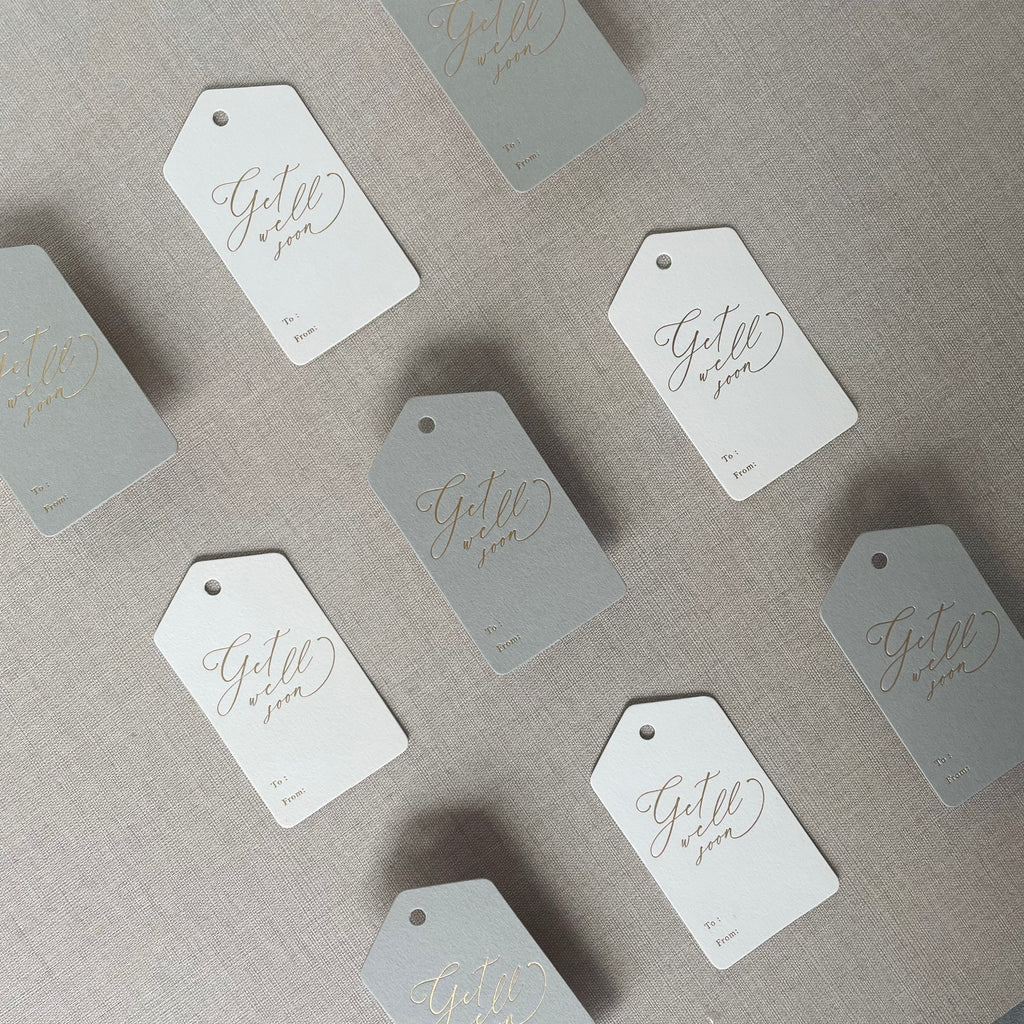 Hang Tag - Get Well Soon Calligraphy (10 pcs)
