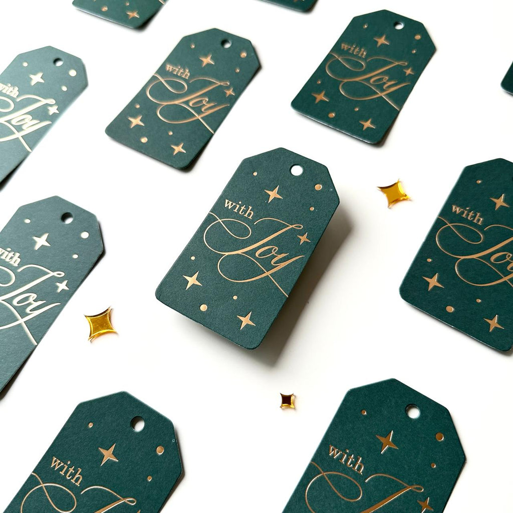 Hang Tag - With Joy (10 pcs)