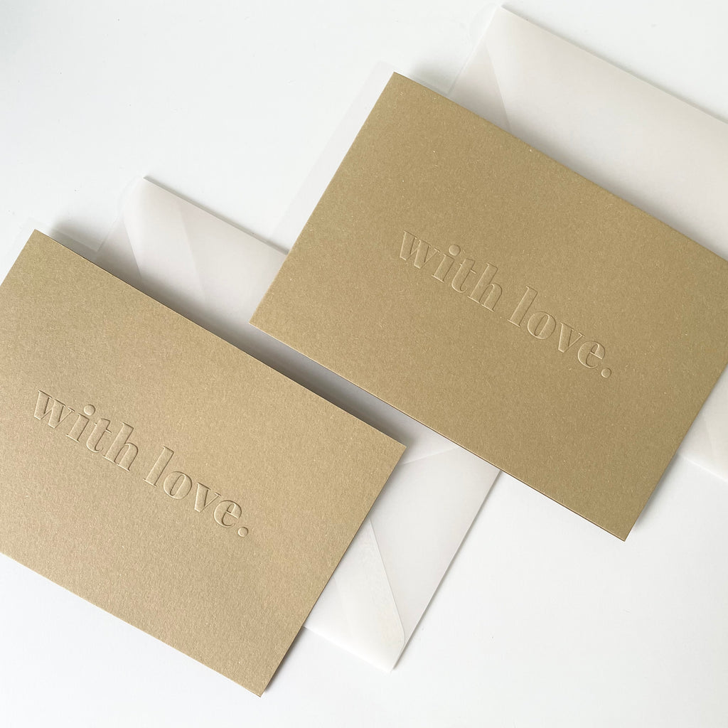 Greeting Card - With Love