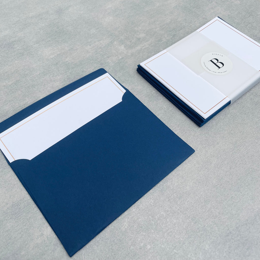 Blank Card - Gold Frame (5 pcs)