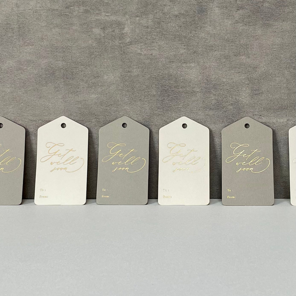 Hang Tag - Get Well Soon Calligraphy (10 pcs)