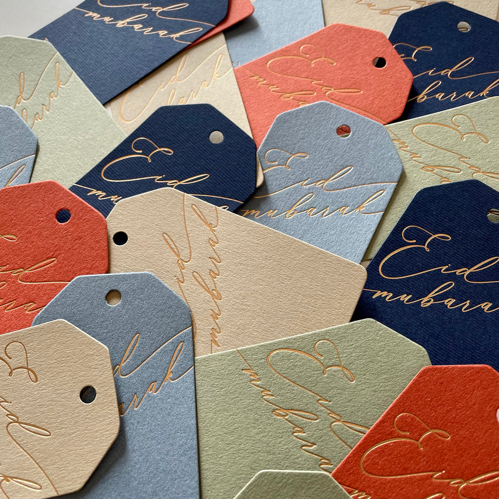 Hang Tag - Eid Mubarak Calligraphy (10 pcs)