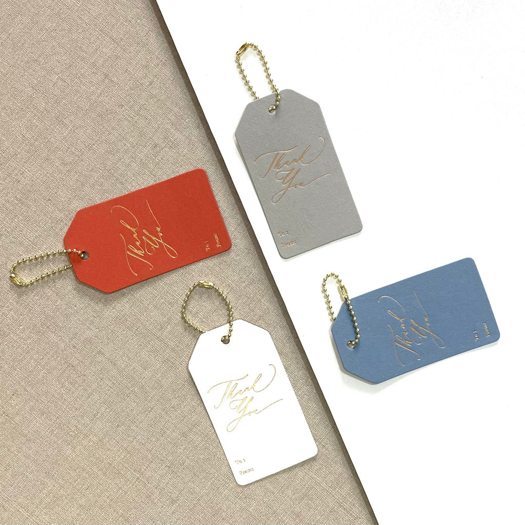 Hang Tag - Thank You Calligraphy (10 pcs)