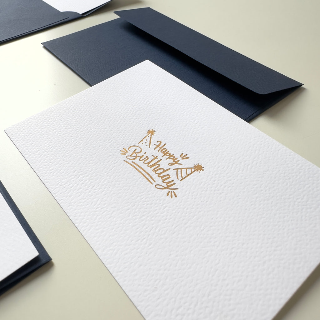 Blank Card - Happy Birthday (8 pcs)