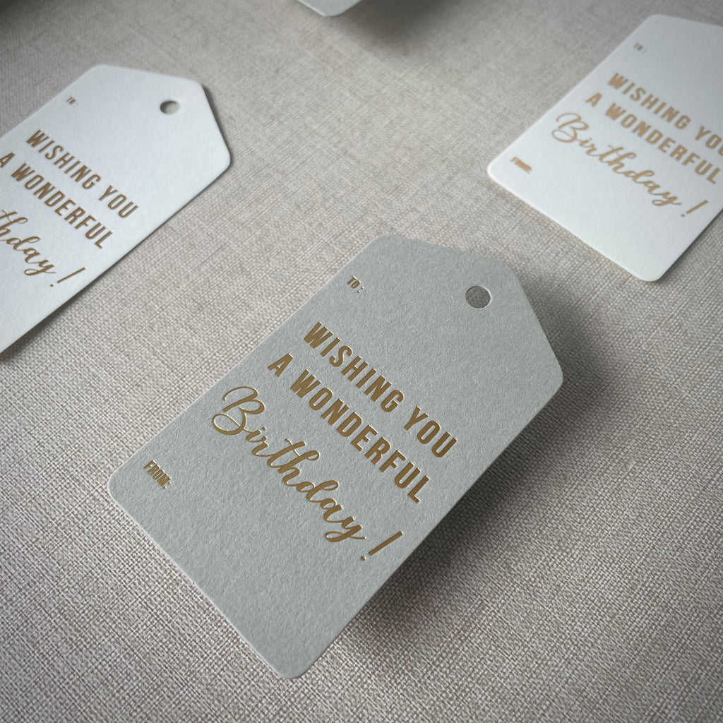 Hang Tag - Wishing You a Wonderful Birthday! (10 pcs)