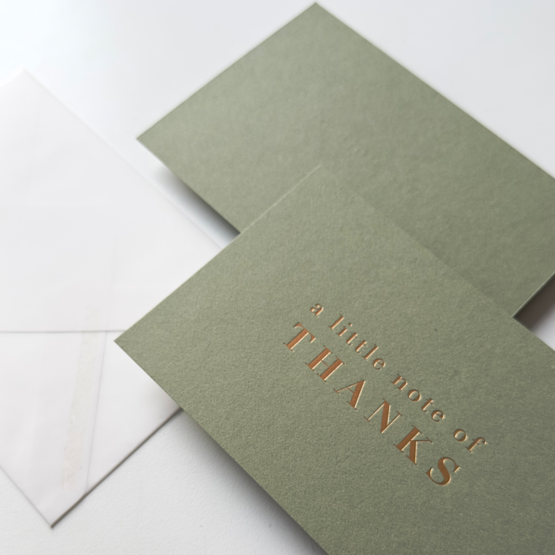 Greeting Card - A Little Note of Thanks