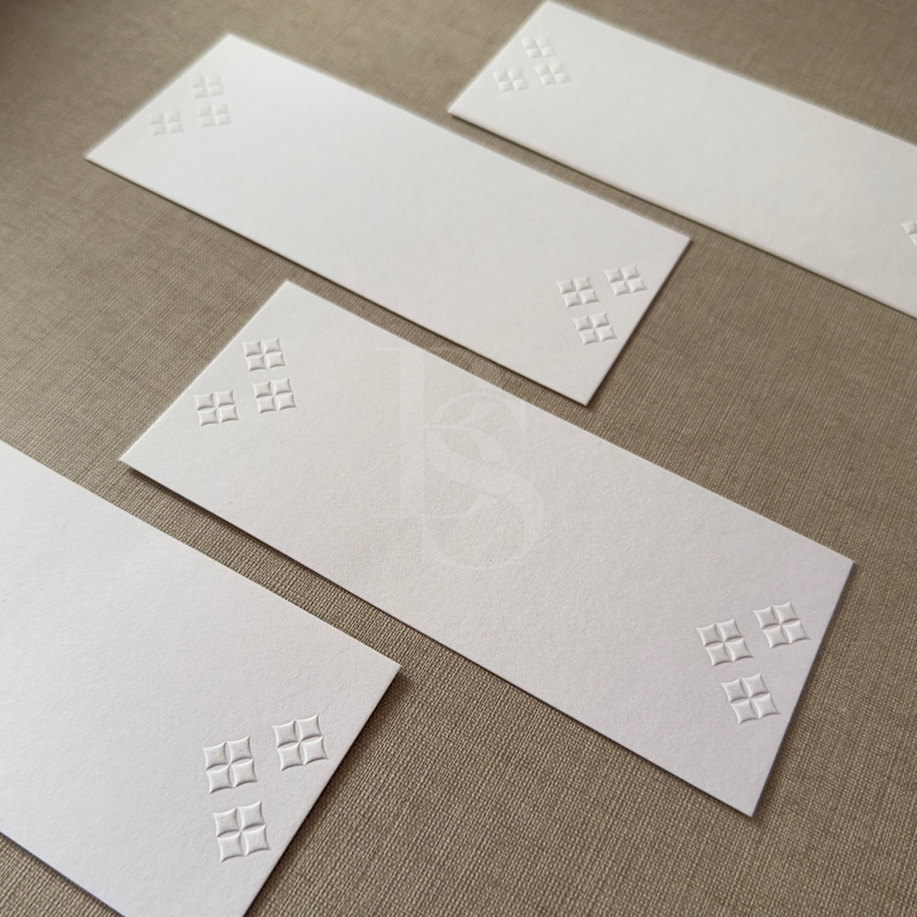 Blank Card - Emboss Ornament (10 pcs)