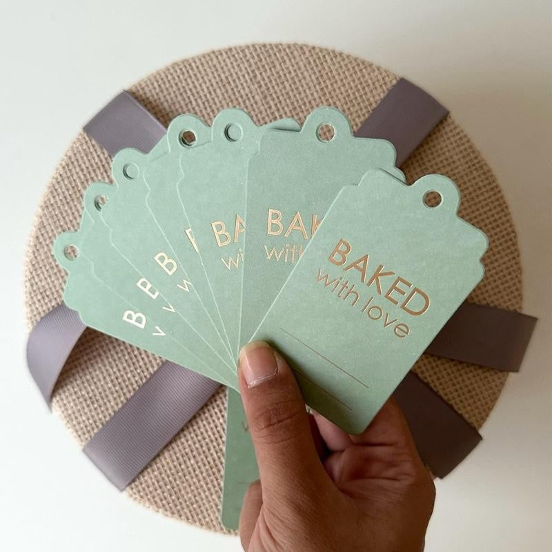 Hang Tag - Baked With Love (10 pcs)