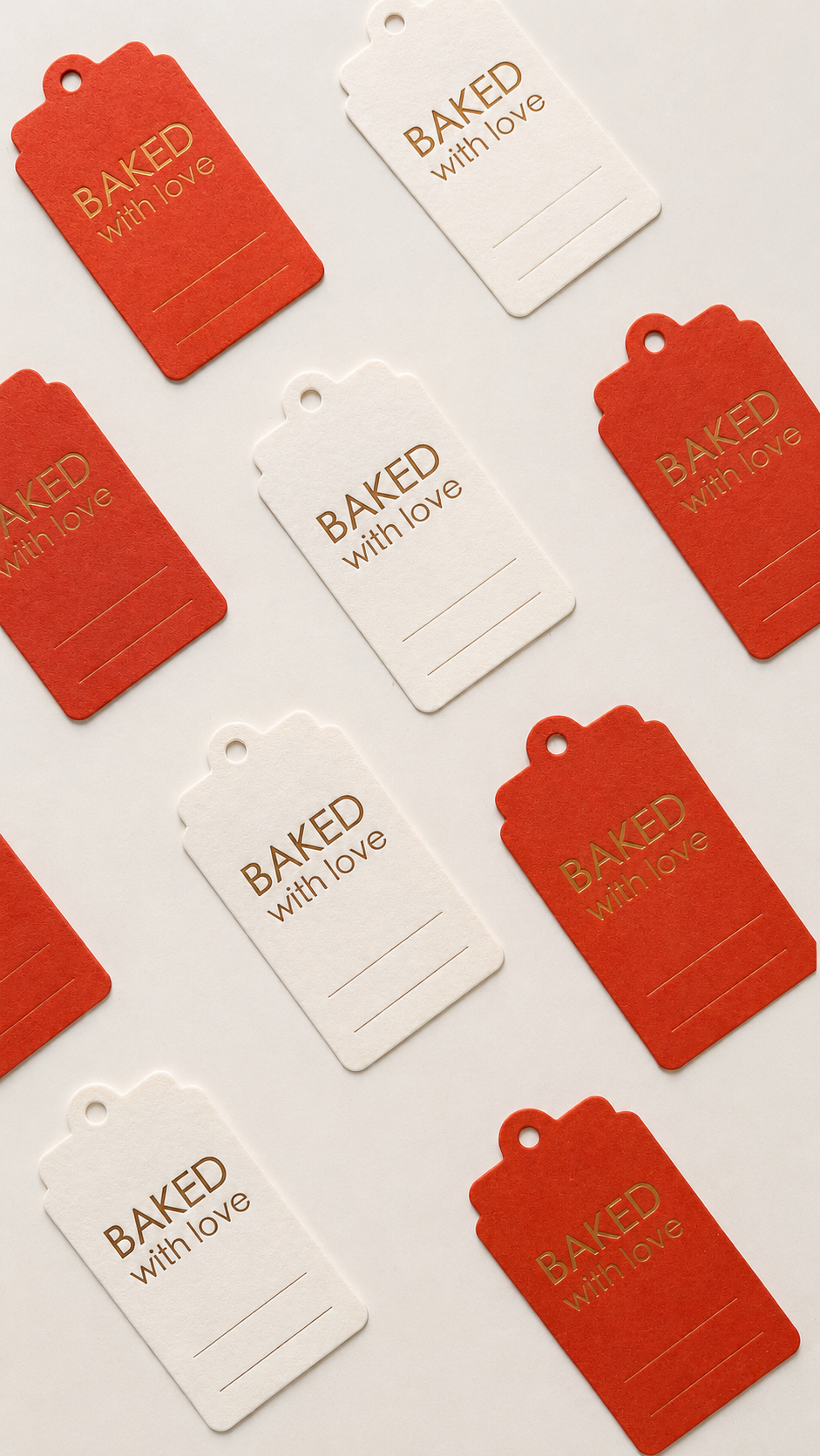 Hang Tag - Baked With Love (10 pcs)
