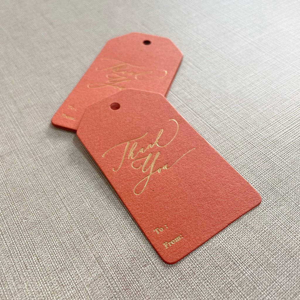 Hang Tag - Thank You Calligraphy (10 pcs)