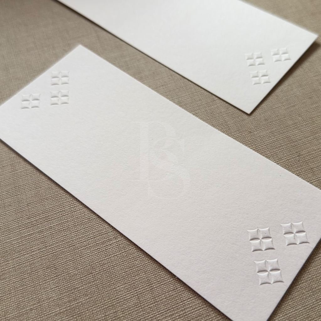 Blank Card - Emboss Ornament (10 pcs)