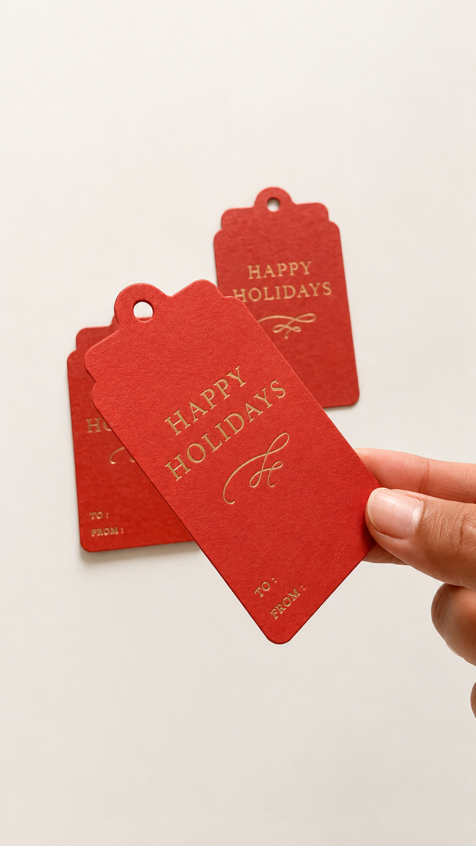 Hang Tag - Happy Holiday (10 pcs)