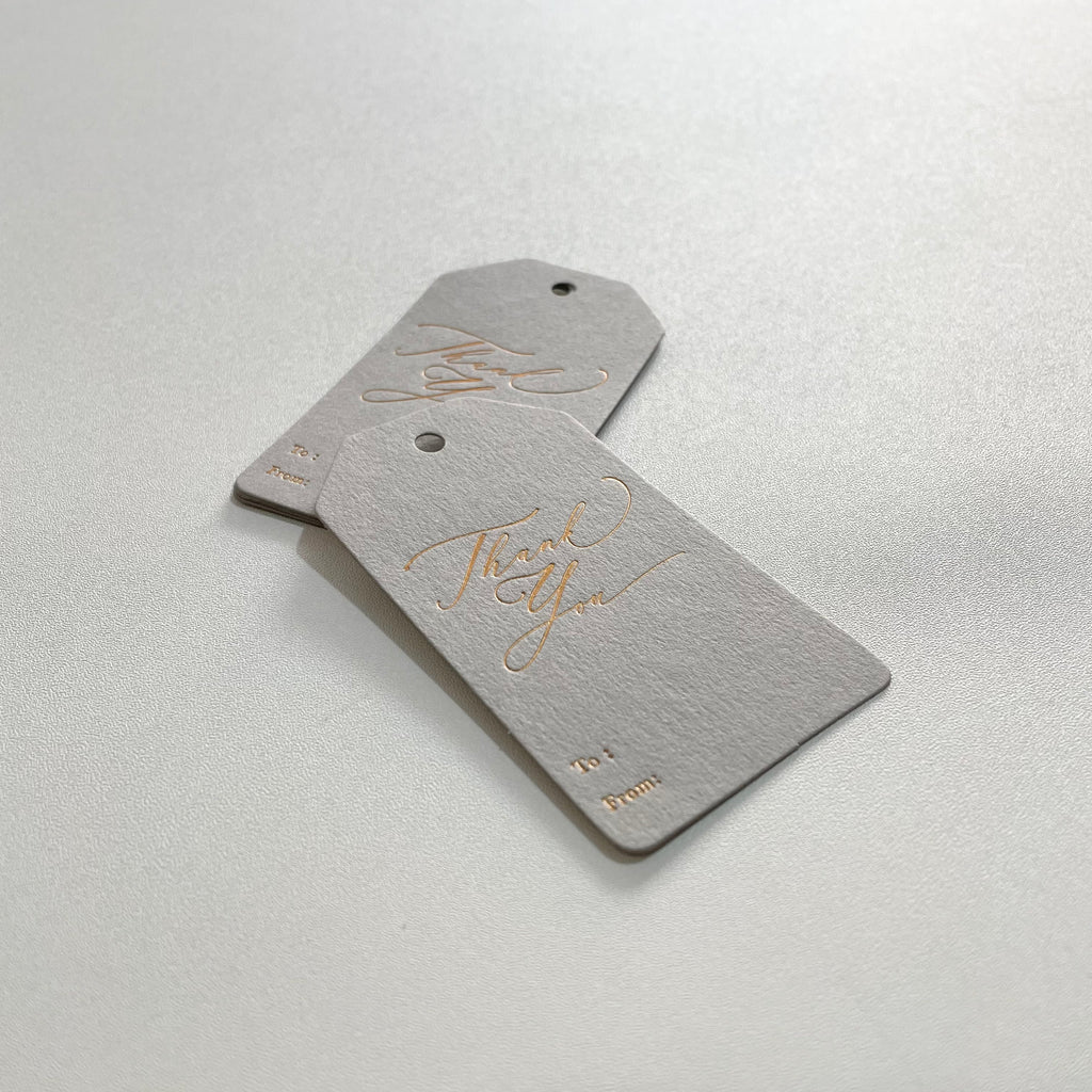Hang Tag - Thank You Calligraphy (10 pcs)