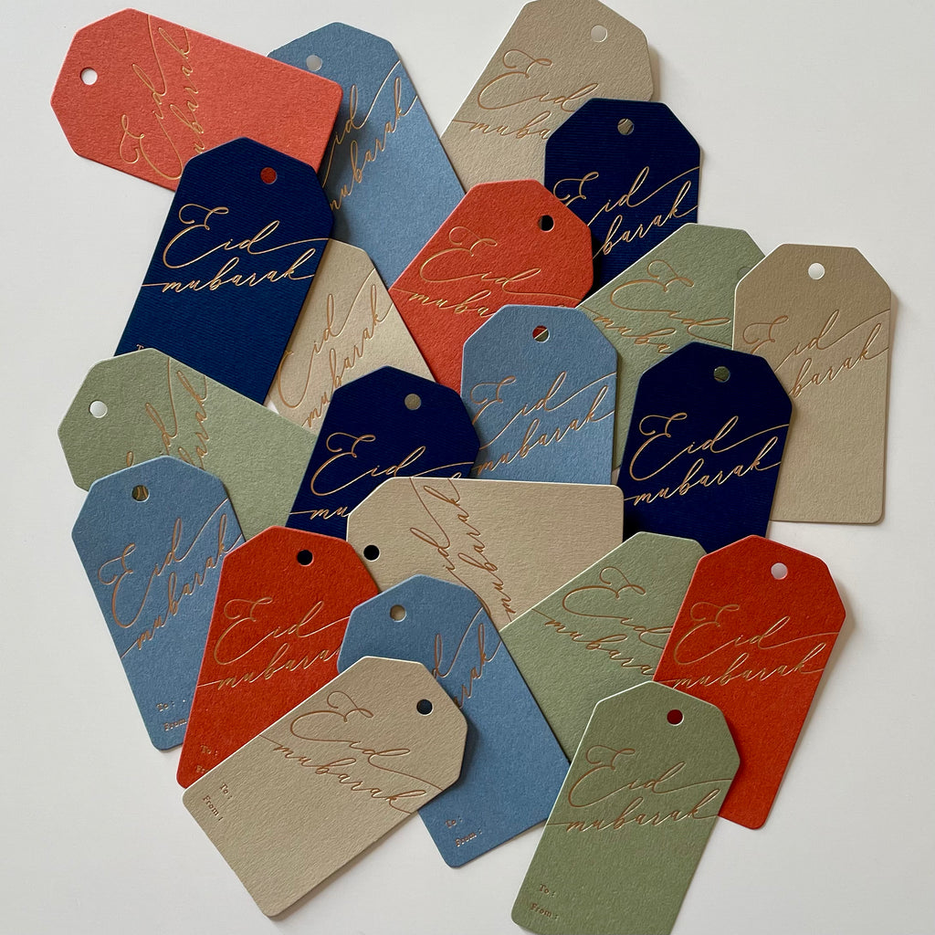 Hang Tag - Eid Mubarak Calligraphy (10 pcs)