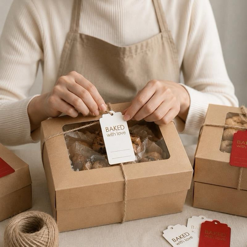 Hang Tag - Baked With Love (10 pcs)