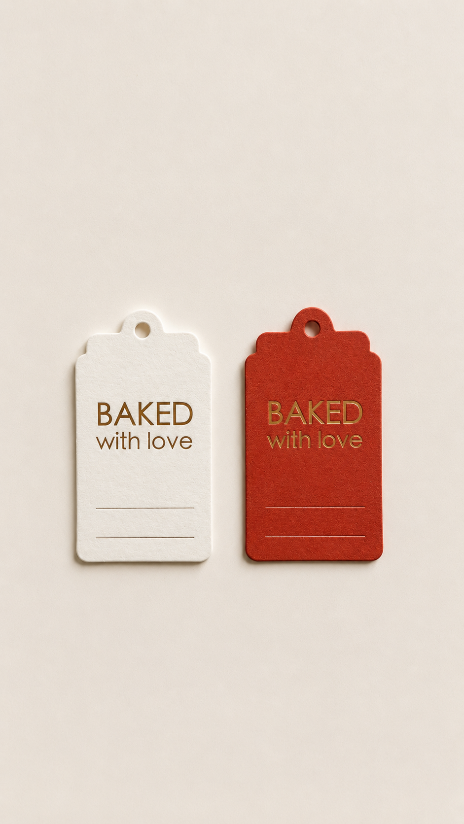 Hang Tag - Baked With Love (10 pcs)