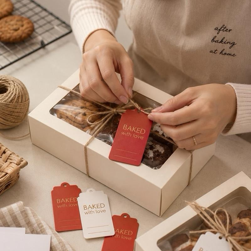 Hang Tag - Baked With Love (10 pcs)