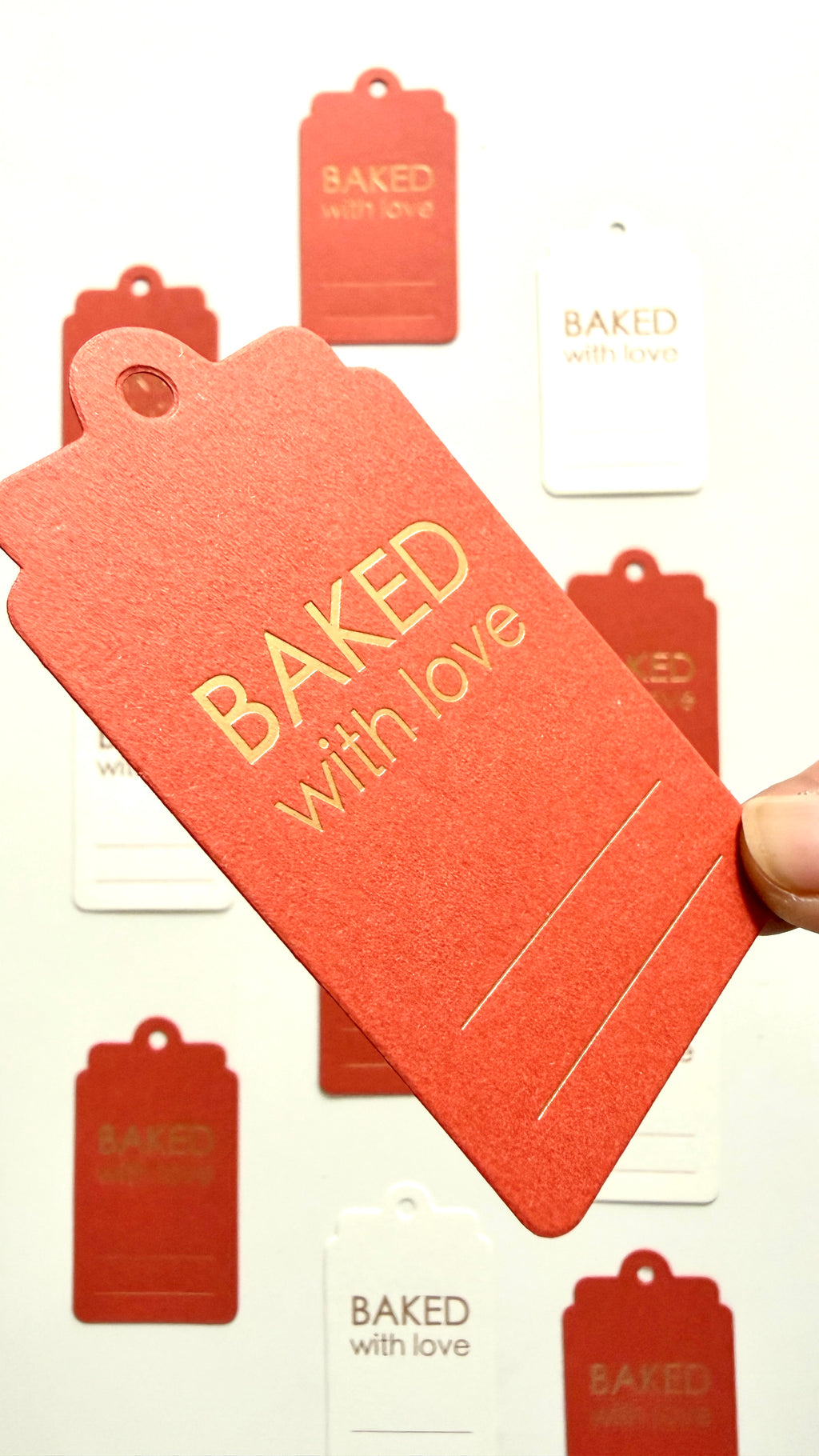 Hang Tag - Baked With Love (10 pcs)