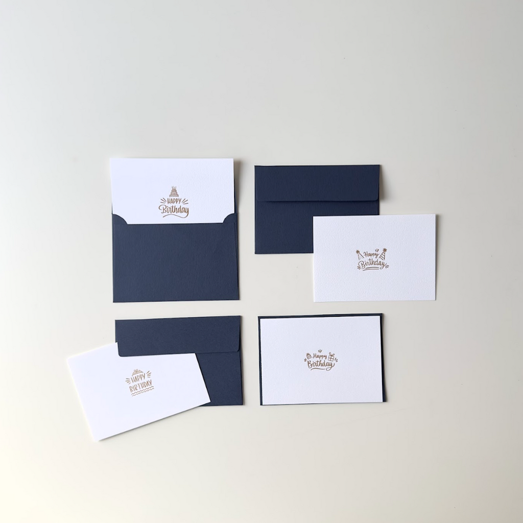 Blank Card - Happy Birthday (8 pcs)